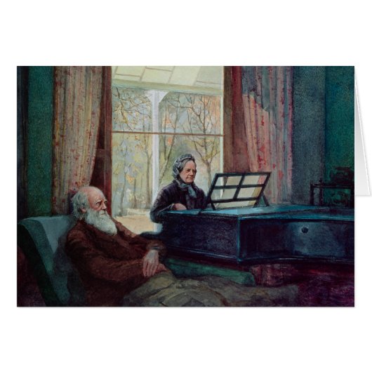 Charles Darwin and his wife at the Piano (Front Horizontal)