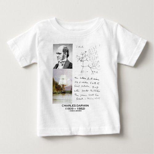 Charles Darwin Darwin HMS Beagle Phylogenetics Baby T_Shirt