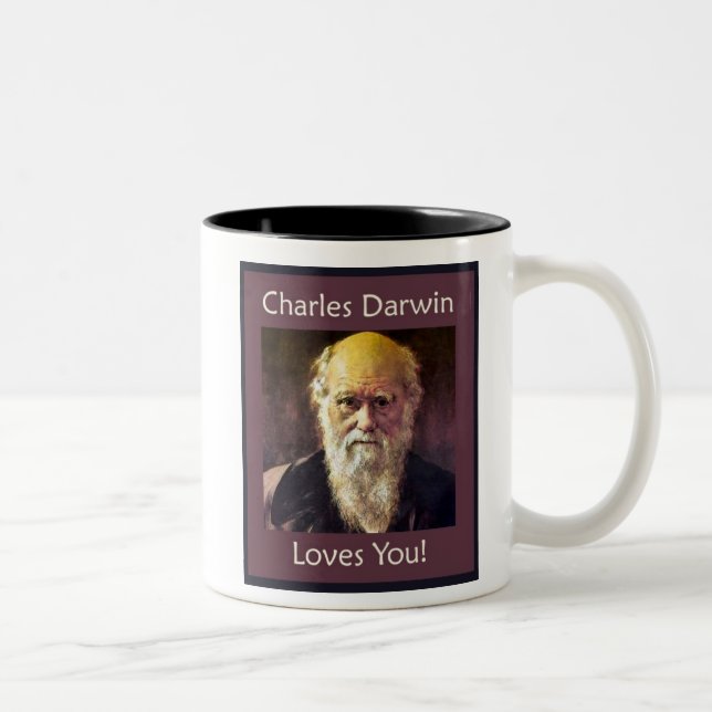 Charles Darwin Loves You! mug (Right)