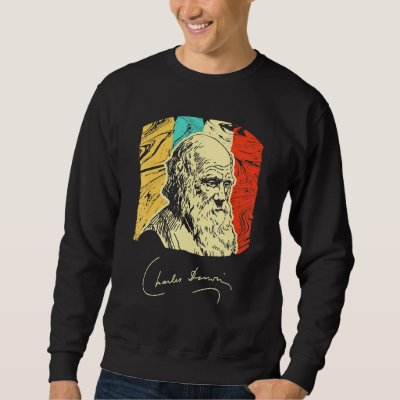 Charles Darwin Naturalist Biologist Scientist Retr Sweatshirt