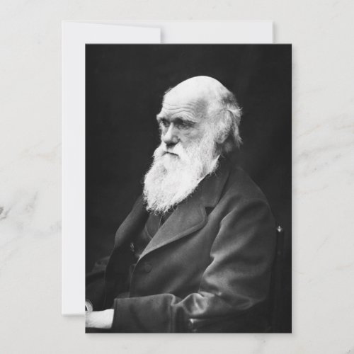 Charles Darwin Portrait Personalized Invites