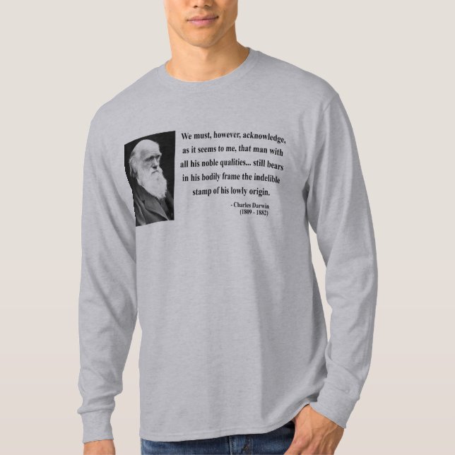 Charles Darwin Quote 1b T-Shirt (Front)