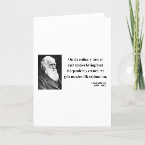 Charles Darwin Quote 3b Card