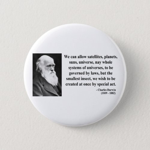 Charles Darwin Quote 4b Pinback Button