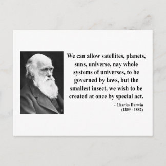 Charles Darwin Quote 4b Postcard