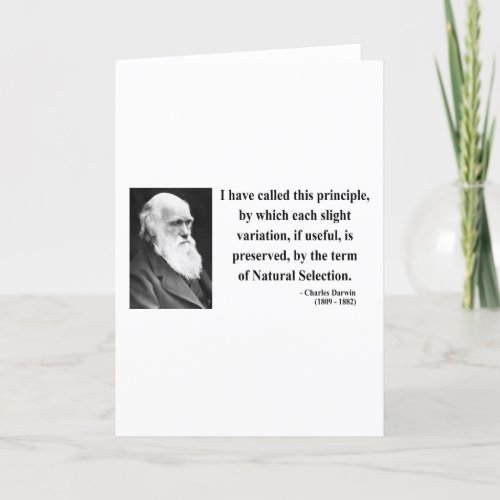 Charles Darwin Quote 6b Card