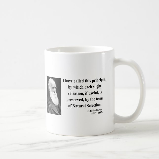 Charles Darwin Quote 6b Coffee Mug (Right)