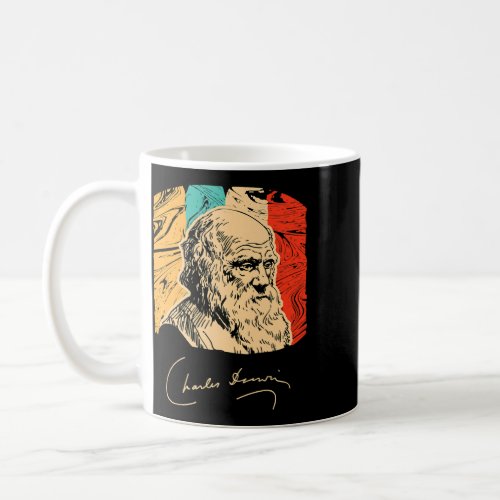 Charles Darwin Retro Biologist Scientist Darwinism Coffee Mug