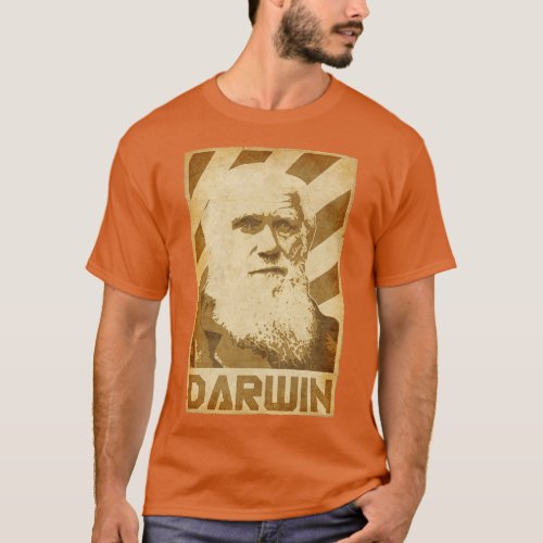 Charles Darwin Retro Propaganda 1 T_Shirt