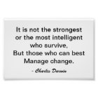 Charles Darwin Surviving Change Motivation Quote