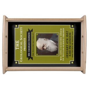 Charles Darwin Vintage Repro Retro Wall Art Serving Tray