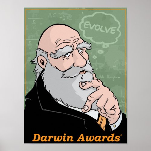 Charles Darwins Advice Poster
