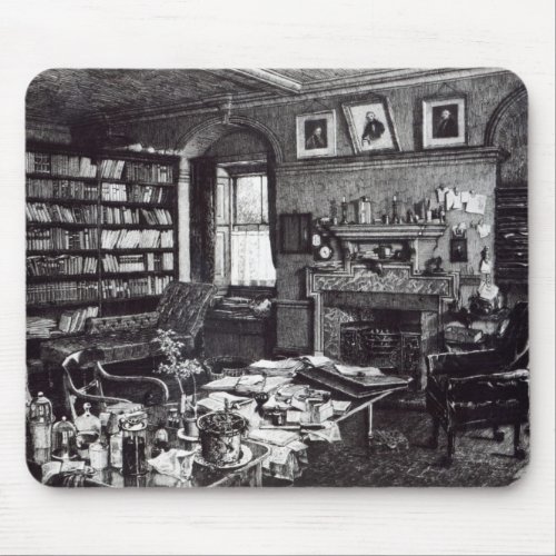 Charles Darwins study at Down House 1882 Mouse Pad