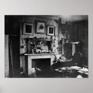 Charles Darwin's study at Down House Poster