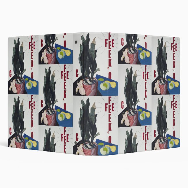 Charles Demuth Georgia O'Keeffe Poster Portrait 3 Ring Binder (Background)