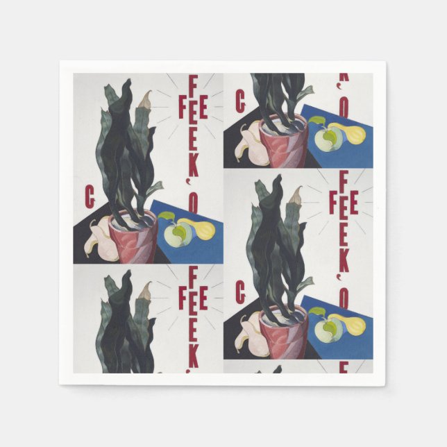 Charles Demuth Georgia O'Keeffe Poster Portrait Napkins (Front)