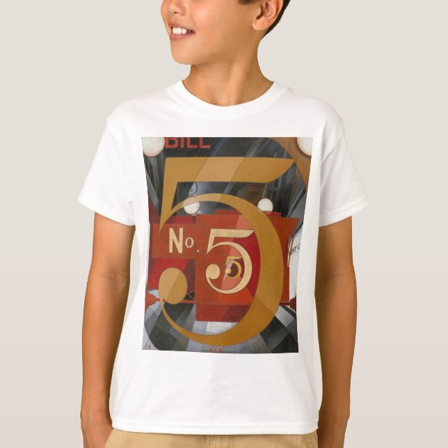 Charles Demuth - I Saw The Figure 5 In Gold T-Shirt (Front)