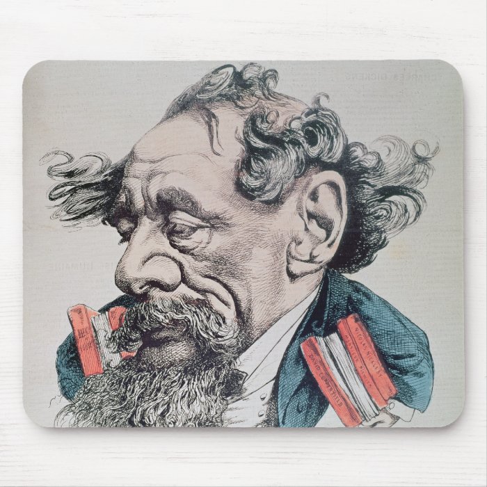 Charles Dickens astride the English Channel Mouse Pad