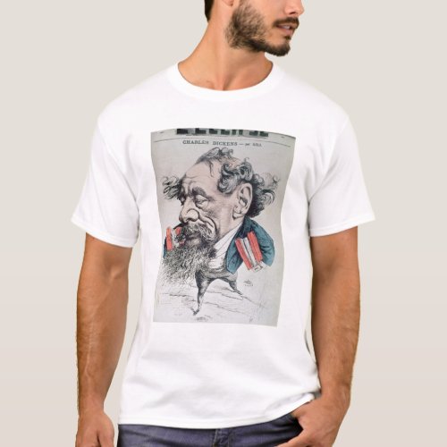 Charles Dickens astride the English Channel T_Shirt