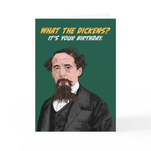Charles Dickens Birthday Card