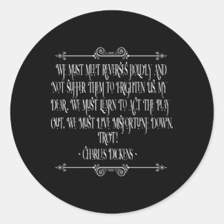 Charles Dickens David Copperfield Book Motivationa Classic Round Sticker