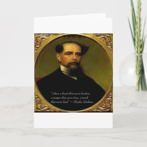 Charles Dickens  Heartfelt Quote Card