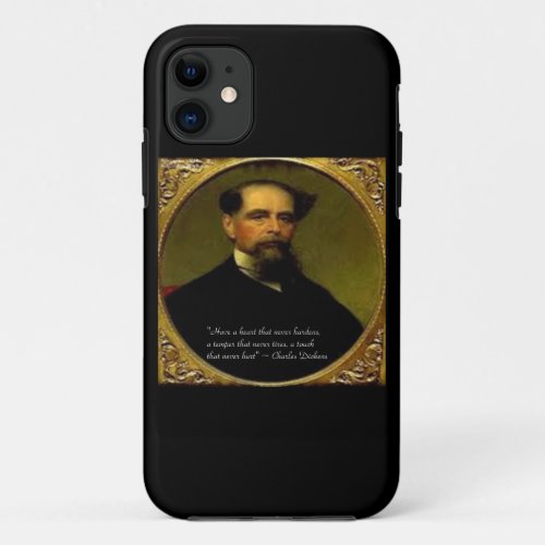 Charles Dickens  Heartfelt Quote iPhone 6 Case