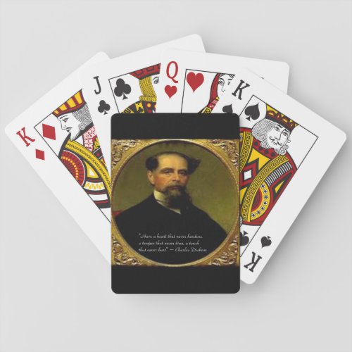 Charles Dickens  Heartfelt Quote Playing Cards
