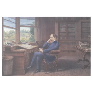Charles Dickens in His Study Gallery Wrap