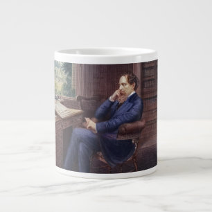Charles Dickens in His Study Giant Coffee Mug