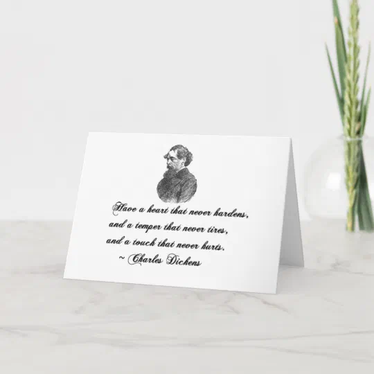 Charles Dickens Our Mutual Friend quote Card