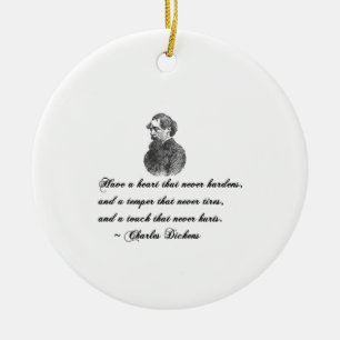 Charles Dickens Our Mutual Friend Quote Ceramic Ornament
