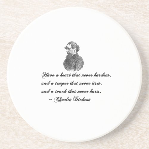 Charles Dickens Our Mutual Friend Quote Drink Coaster
