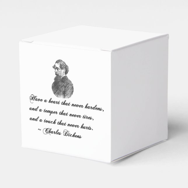 Charles Dickens Our Mutual Friend Quote Favor Boxes (Front Side)