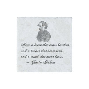 Charles Dickens Our Mutual Friend Quote Stone Magnet