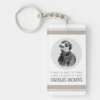 Charles Dickens Portrait and Quote
