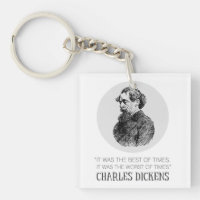 Charles Dickens Portrait and Quote