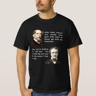 Charles Dickens vs Edgar A Poe T-Shirt