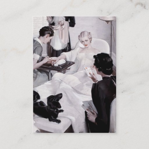 Customizable Charles Edward Chambers: Manicure Business Cards