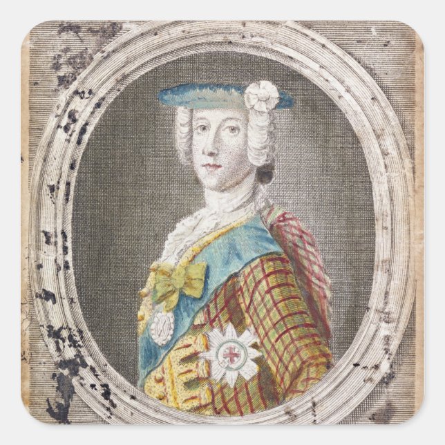 Charles Edward Stuart Square Sticker (Front)