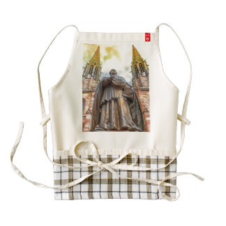 Charles-Emile Freppel statue, Obernai, France Zazzle HEART Apron