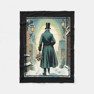 Charles Ens Christmas Clic Book Ebeneezer Scrooge Fleece Blanket
