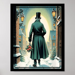 Charles Ens Christmas Clic Book Ebeneezer Scrooge Poster