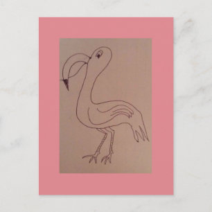 Charles Flamingo Postcard