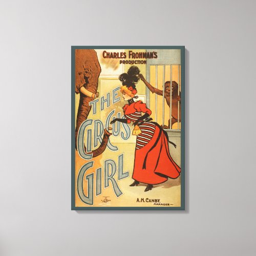 Charles Frohmans Production The Circus Girl 2 Canvas Print