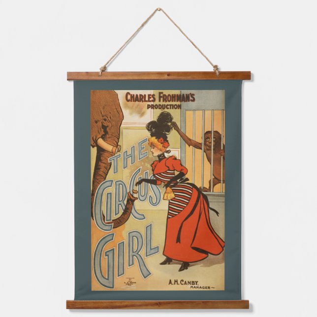 Charles Frohman's Production, The Circus Girl 2 Hanging Tapestry (Front)