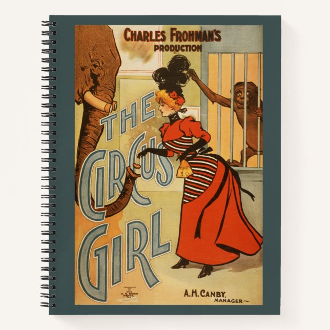 Charles Frohman's Production, The Circus Girl 2 Notebook (Front)