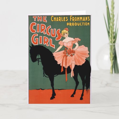 Charles Frohmans Production The Circus Girl 3 Card