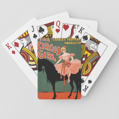 Charles Frohmans Production The Circus Girl 3 Playing Cards