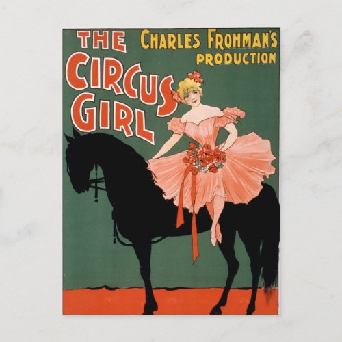 Charles Frohmans Production The Circus Girl 3 Postcard